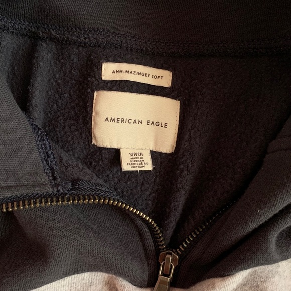 American Eagle Multi-Color Half Zip Pullover - Picture 4 of 4